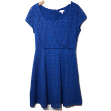 NWT Charming Charlie Womens Eyelet Dress Size Medium Casual Travel Work Office