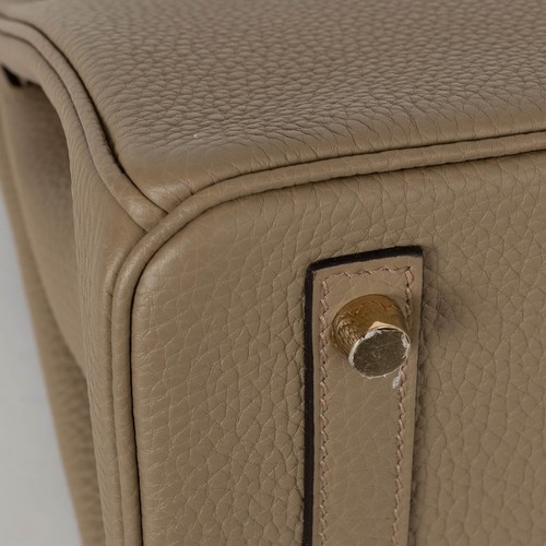 71355 auth HERMES Beige Marfa Togo leather BIRKIN 30 Bag Ghw - Picture 11 of 12