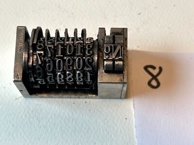 Numbering Machines - Letter Press