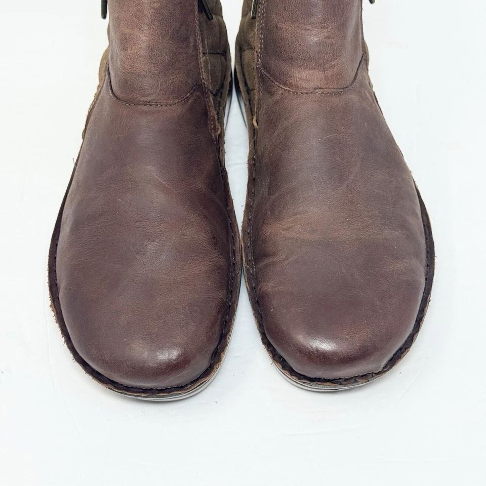 Botín Naot Sintra Cuero Cremallera Lateral Acolchado Cuero Marrón Coñac Talla 42/11 Foto 4 de 4