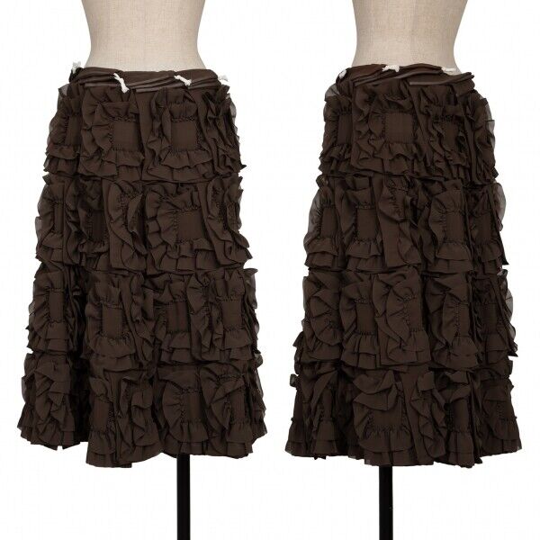 COMME des GARCONS Square Ruffle Chiffon Skirt Size S(K COMME des GARCONS Square Ruffle Chiffon Skirt Size S(K