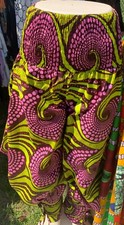 Authentic African wear pink and spring long pants for women Medium pants 