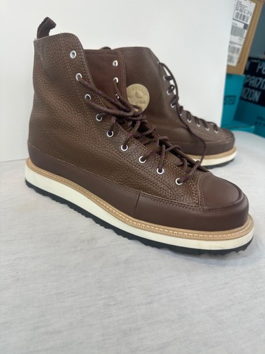 Converse Chuck Taylor Chocolate Brown Leather High Top Boot 11.5 Mens 162354Cj