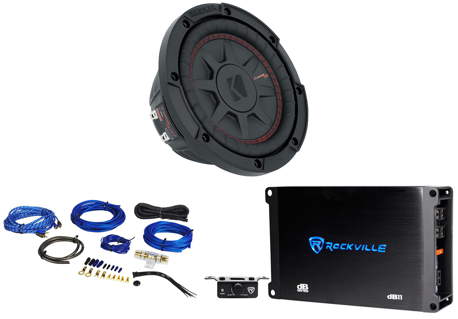 Автомобильный сабвуфер Kicker 48CWRT674 675 малой мощности мощностью 300 Вт моноусилитель Комплект усилителей 29090₽