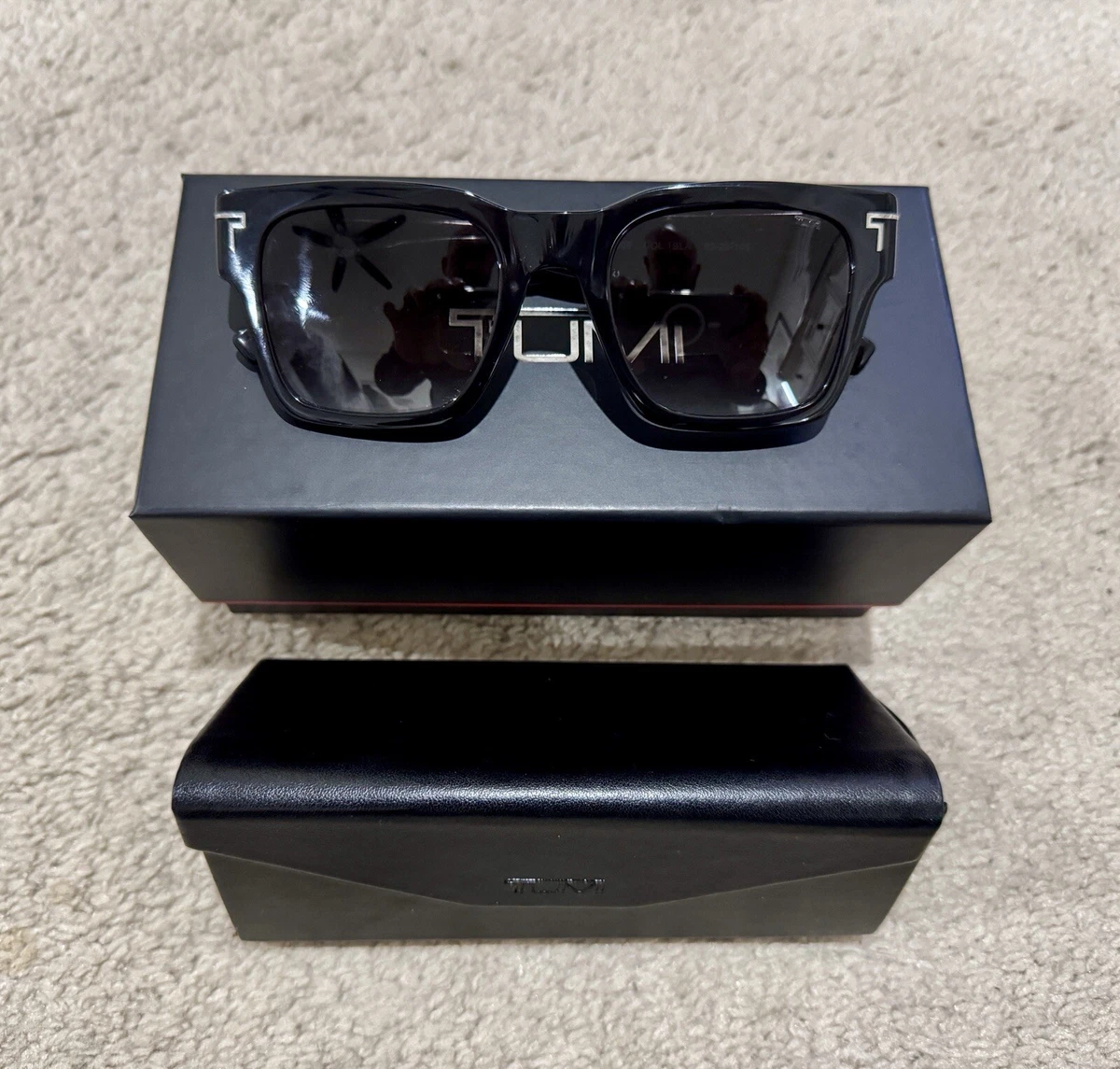 NWT Tumi Millau sunglasses in smoke with polarized lenses. NEW IN BOX Tumi Polarized Sunglasses for Men for sale | eBay main image 3