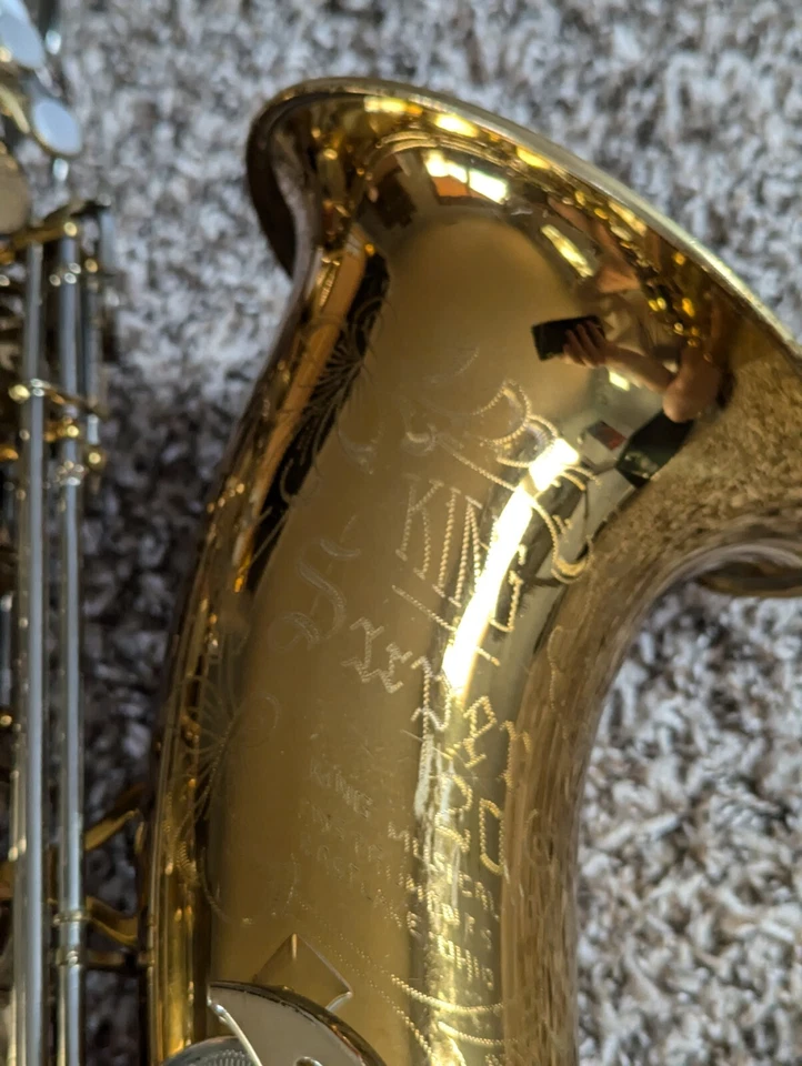 Saxofón tenor King Super 20 437225 toca laca excelente original East Lake Foto 3 de 4