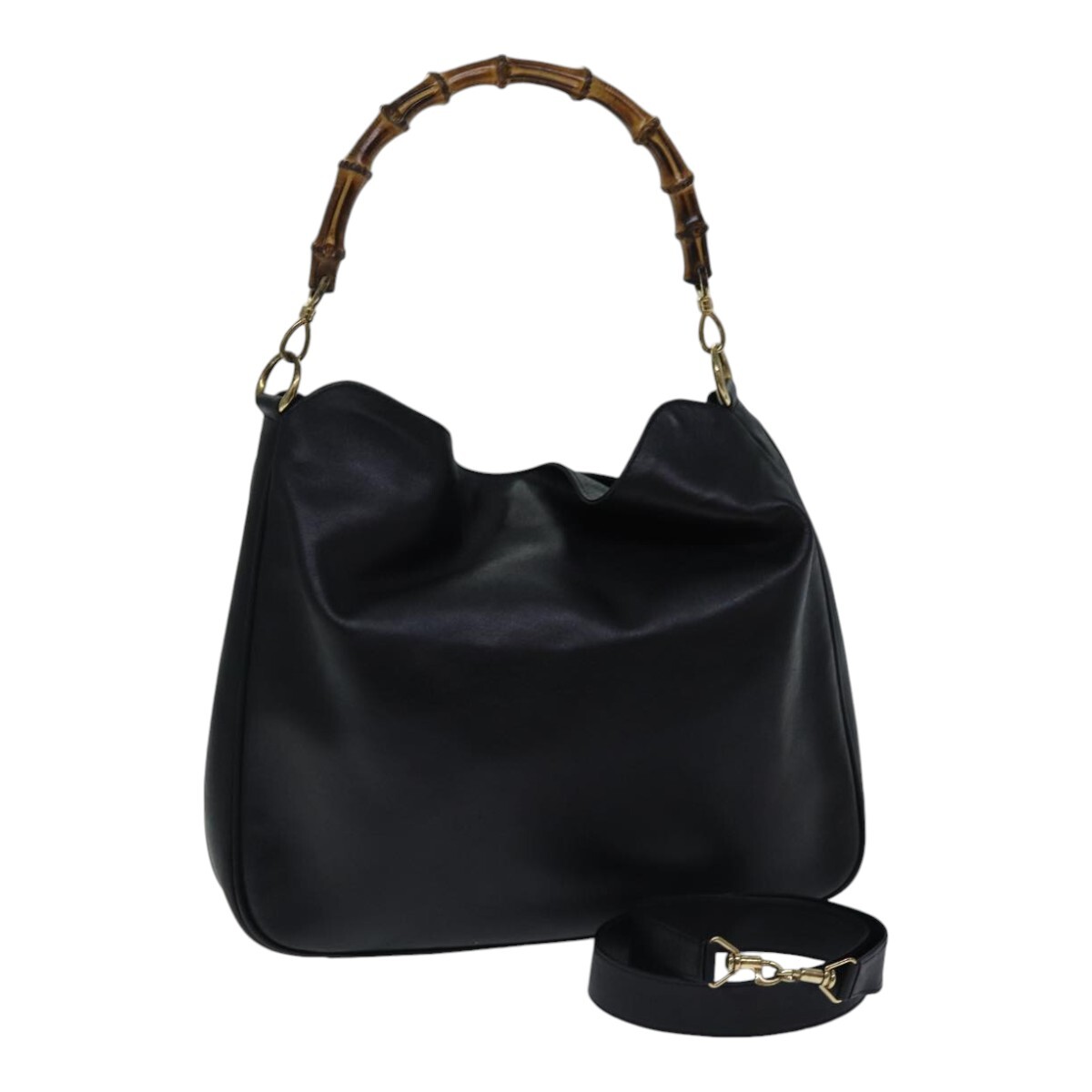 グッチ レザー ニュー バンブー 2way バッグ 256805 GUCCI - グッチ ニューバンブー ハンドバッグ ショルダーバッグ