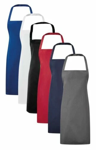 Grembiuli da cucina bianchi in tessuto