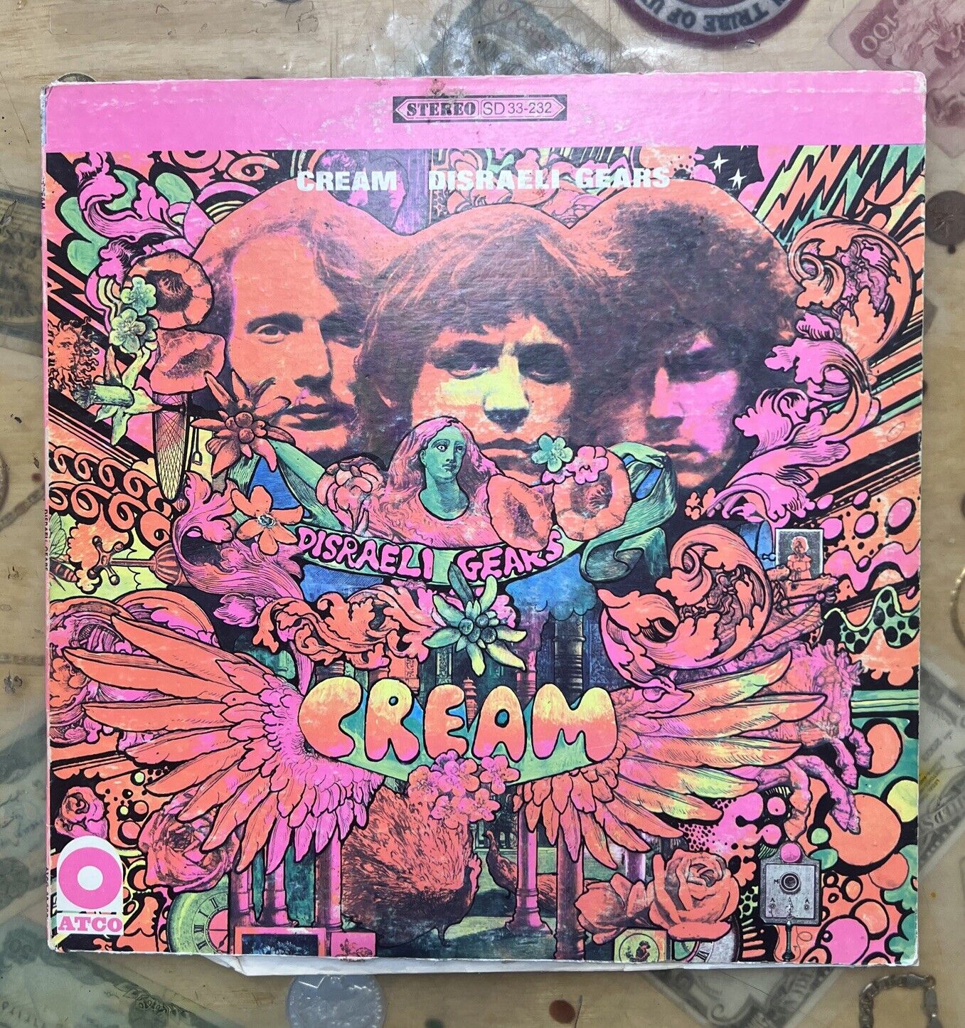 CREAM - DISRAELI GEARS (VINYL LP)  1967 Atco Records Stereo SD 33-232