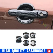 For Toyota RAV4 2006-2012 Carbon Fiber Exterior Side Door Bowl Frame Cover Trim
