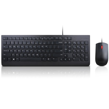 Lenovo Essential Essential Wired Keyboard and Mouse Combo - US English with Eur - Picture 1 of 2