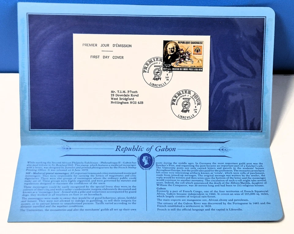 GAMBIA Official First Day Cover 1979 Commemorating Sir Rowland Hill - Image 3 of 3