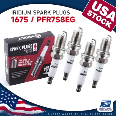 4pcs PFR7S8EG/1675 OEM Iridium Spark Plugs Fit For Volkswagen SCIROCCO 2008-2012