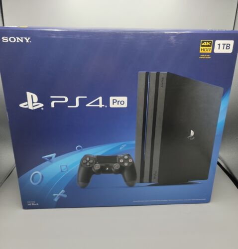 Sony PS4 PlayStation 4 Pro 1TB Console Jet Black (CUH-7215B) US