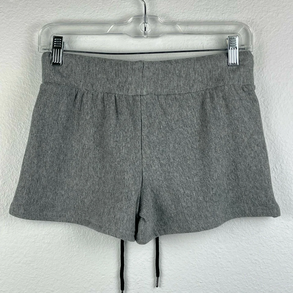 Pantalones Cortos GOLD'S GYM Para Mujer Talla M Cordón Cintura Elástica Cremallera Bolsillo Atlético Gris Foto 2 de 4