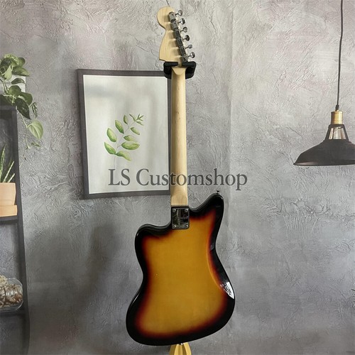 '65 Cobain Sunburst Electric Guitar Jazzmaster Maple Neck HH Pickup Chrome Part - Picture 2 of 5