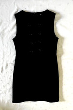 THE COVER Wool Sleeveless Mini Dress in Black Size 5
