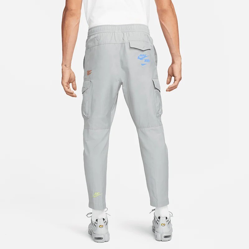 Mens Nike Sportswear Sport Essentials Woven Pants DM6870-073 Grey 