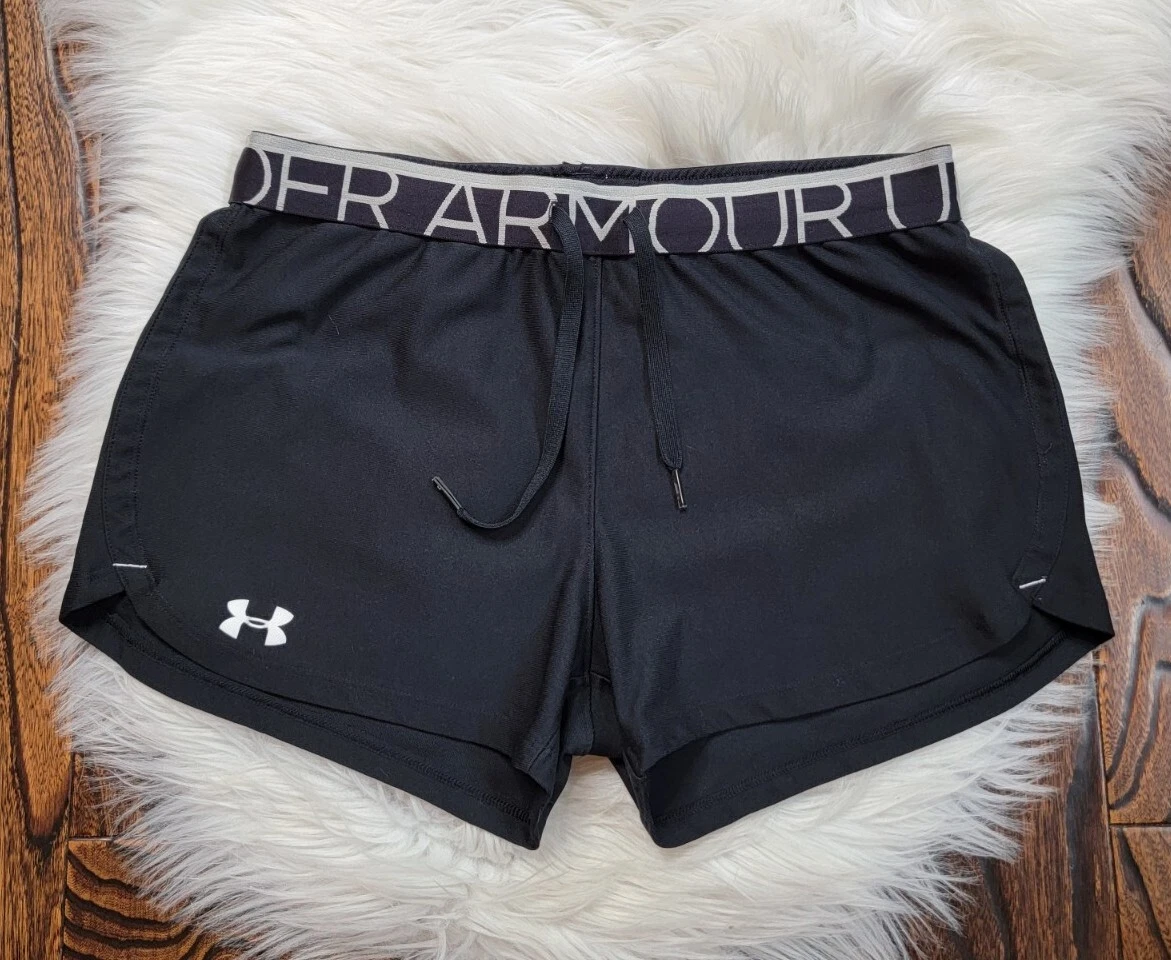 Under Armour Play Up Shorts Women s Size Medium Loose Fit Black eBay