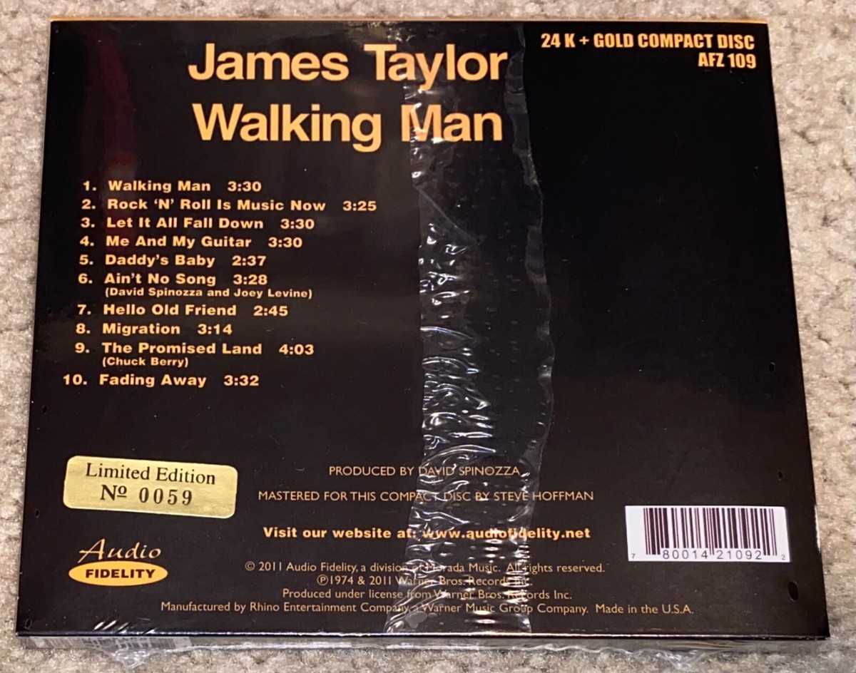 洋楽 James Taylor Walking Man 24K Gold CD James Taylor Walking Man Audio Fidelity 24k Gold CD #59