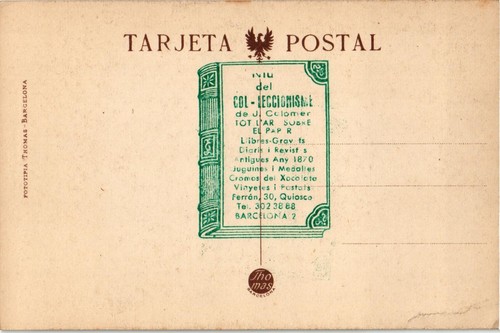 Antigua postal vintage artista española Aurora Jauffret cantante La Goya (847) - Imagen 2 de 2