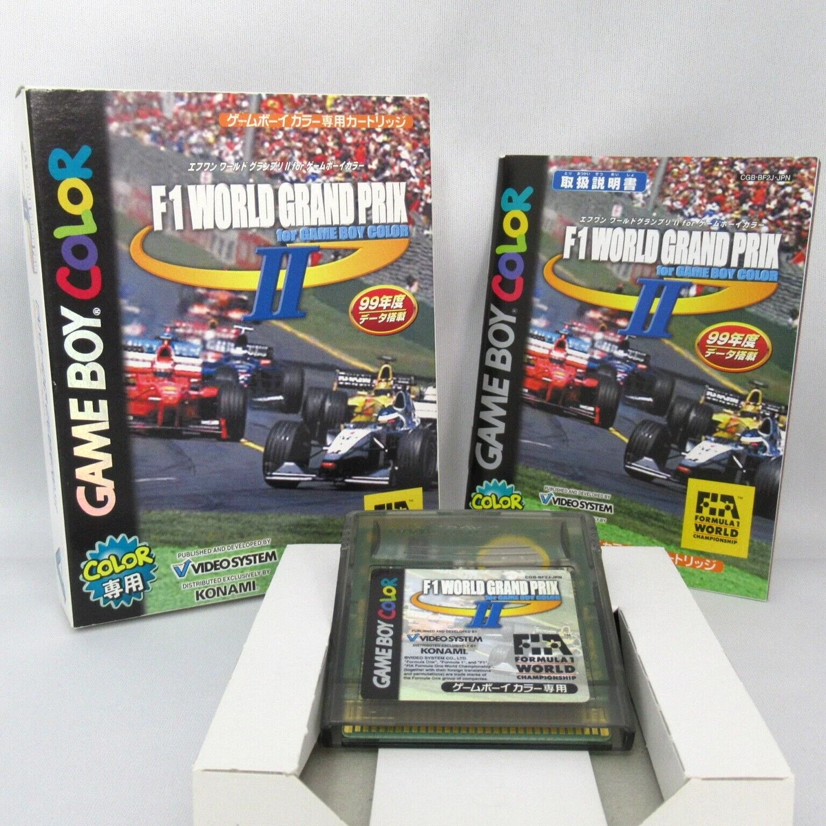 F1 World Grand Prix II for Gameboy Color w/ Box Manual [Gameboy Color JP  ver.]