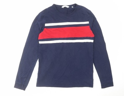 NEXT Herren Pullover Sweatshirt blau Baumwolle Größe S