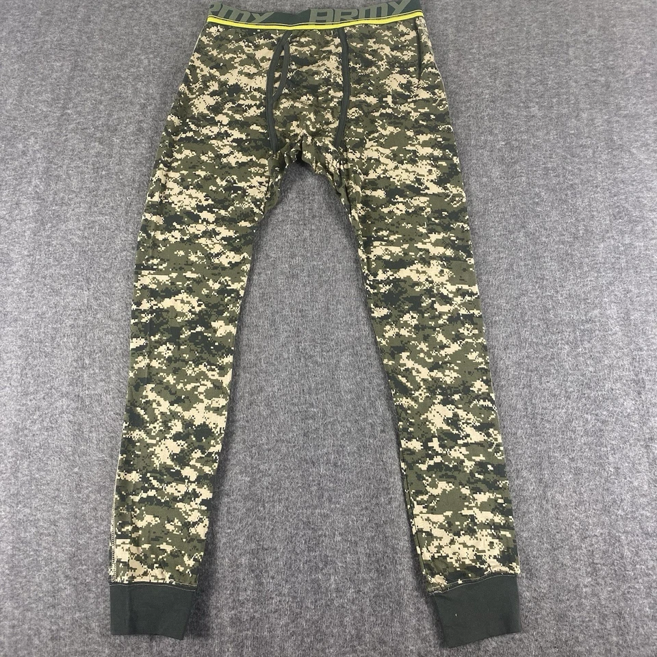 Lot 2 Men’s Thermal Base Layer Pants Mossy Oak Camo & US Army Digital Camo Sz L - Image 3 of 4