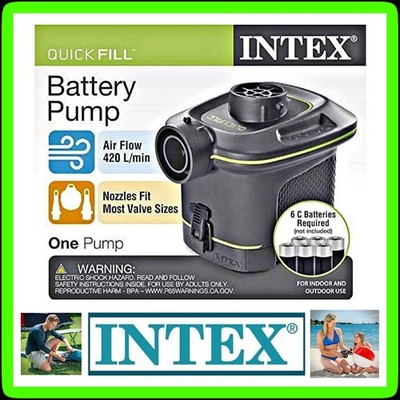 Intex 6C Cell Quick Fill Battery Air Pump for Inflatables BRAND NEW