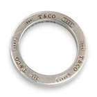VINTAGE DESIGNER TIFFANY & CO 1837 CIRCLE RING SLIDE PENDANT STERLING SILVER