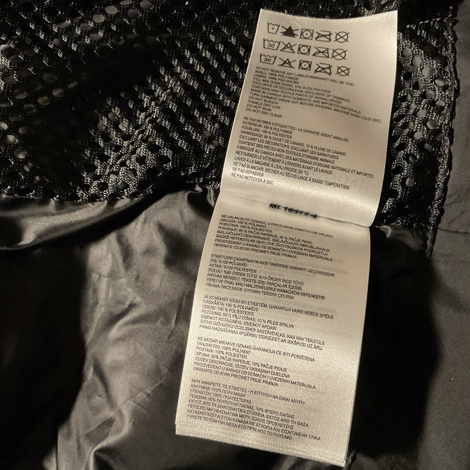 CANADA GOOSE Black Lyndale Puffer Parka Jacket Coat Sz L Retail $1225.00 thumbnail 10