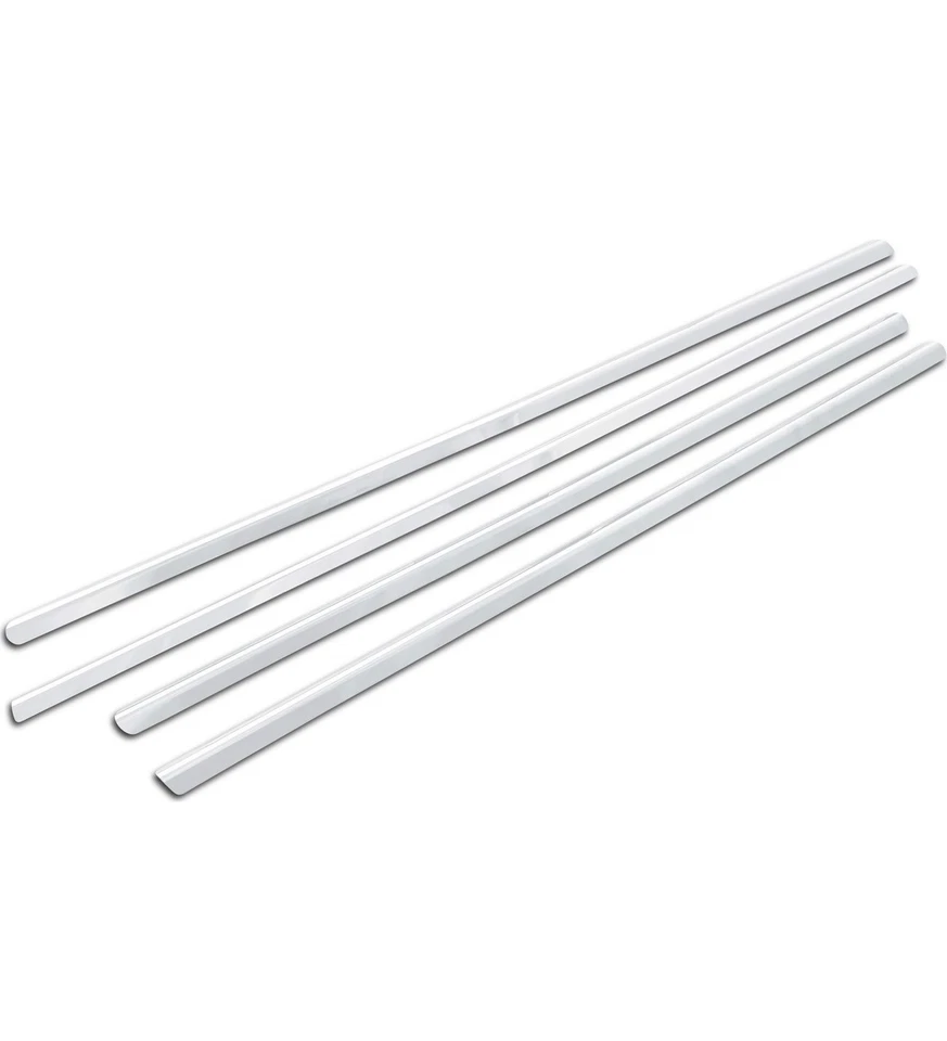 Cubierta cromada moldura ventana para Nissan Juke 2010-2019 4 piezas acero inoxidable Foto 2 de 2