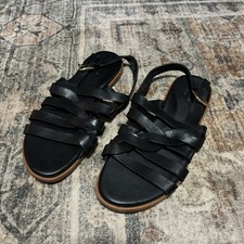 Cole Haan Sandals Grand 360 Size 8 B Black Braided