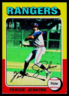 1975 Topps Mini #60 Fergie Jenkins - EX