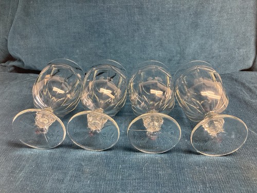 4 Libbey Duratuff Glass Vintage Goblets 7" Clear 16 Oz MADE IN USA Excellent - Picture 3 of 9