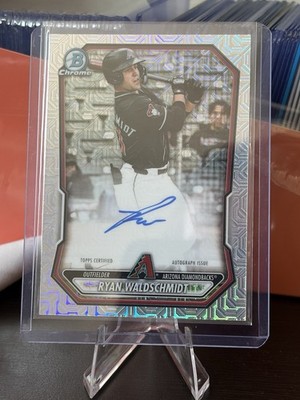 Ryan Waldschmidt Auto Chrome Mojo Refractor Rookie RC 2026 Bowman Card #BMA-RW