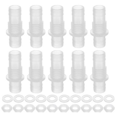 Für 10x Schlauchfitting 1/2'' x 1/2'' Adapter mit M16 Mutter und Dichtung