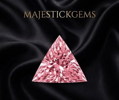 2 Ct Triangle Cut Pink Lab Grown Diamond VVS1 D Certified Loose Stone
