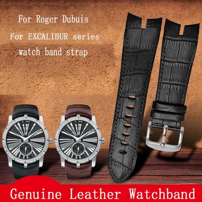 26mm Leather Watch Band Strap For Roger Dubuis EXCALIBUR RDDBEX0405 Bracelet