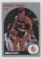 1990-91 NBA Hoops Portland Trail Blazers Team Sheet Singles Danny Ainge 0q3