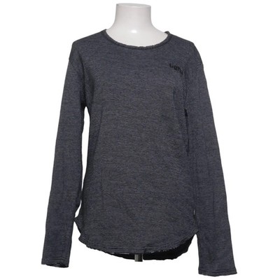 Tigha, Langarmshirt, Größe: S, Grau/Weiß, Baumwolle/Polyester, Damen #rXw