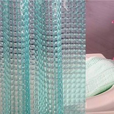 Adwaita Teal Waterproof PEVA Plastic Shower Curtain liner Heavy 72" 72",