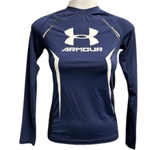 Under Armour Shirt Boy's 7/8 small Graphic Long Sleeve Activewear Base Layer