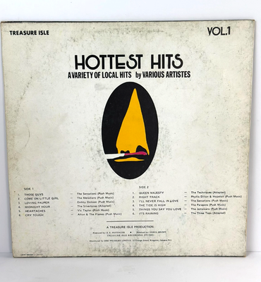 Treasure Isle Hottest Hits Vol 1 LP Vinyl Various Artists Reggae