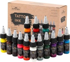 14 Colors Tattoo Ink Set,15ml 1/2oz Tattoo Ink Colors Set for Outlining Shading
