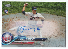 2018 Topps Chrome Update Fernando Romero Rookie RC Refractor Autograph #HMT17