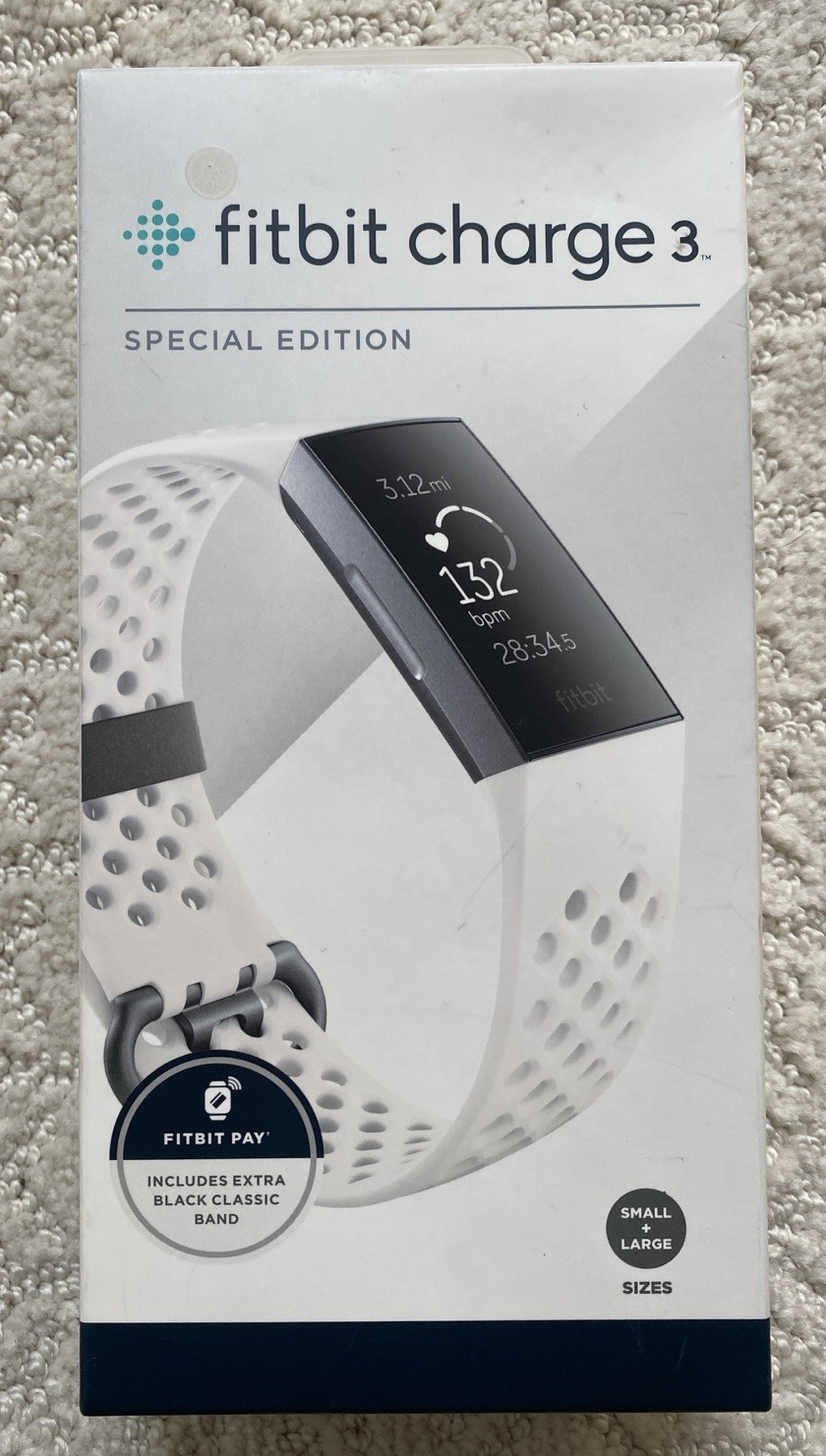 NEW Fitbit Charge 3 Fitness Activity Tracker Watch (FB410GMW