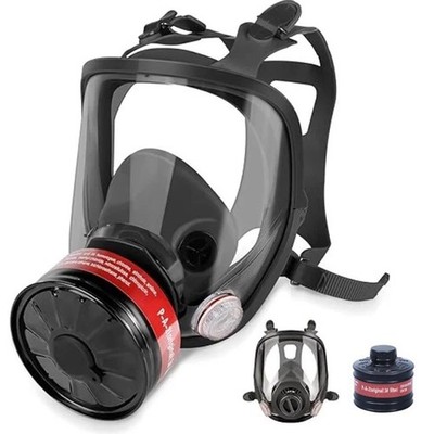 Reusable Full Face Respirator Gas Mask with 40mm Activated Carbon Filter 6800 US