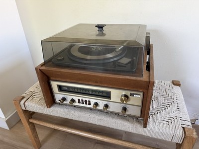 🍊Vintage 1960s The Fisher 220-T Stereo Tuner Receiver w/ Garrard