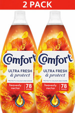 2 PACK Comfort Ultra Fresh & Protect Heavenly Nectar Fabric Conditioner 78 Wash